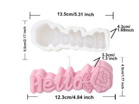 Molde silciona vela HELLO